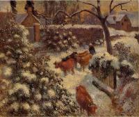Pissarro, Camille - Snow Effect in Montfoucault